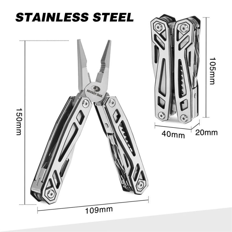 Description Picture 3 of itemMOSSY OAK Multi Tool Plier Wire Stripper Folding Plier Outdoor Camping Multitool Portable Folding  Pocket Pliers