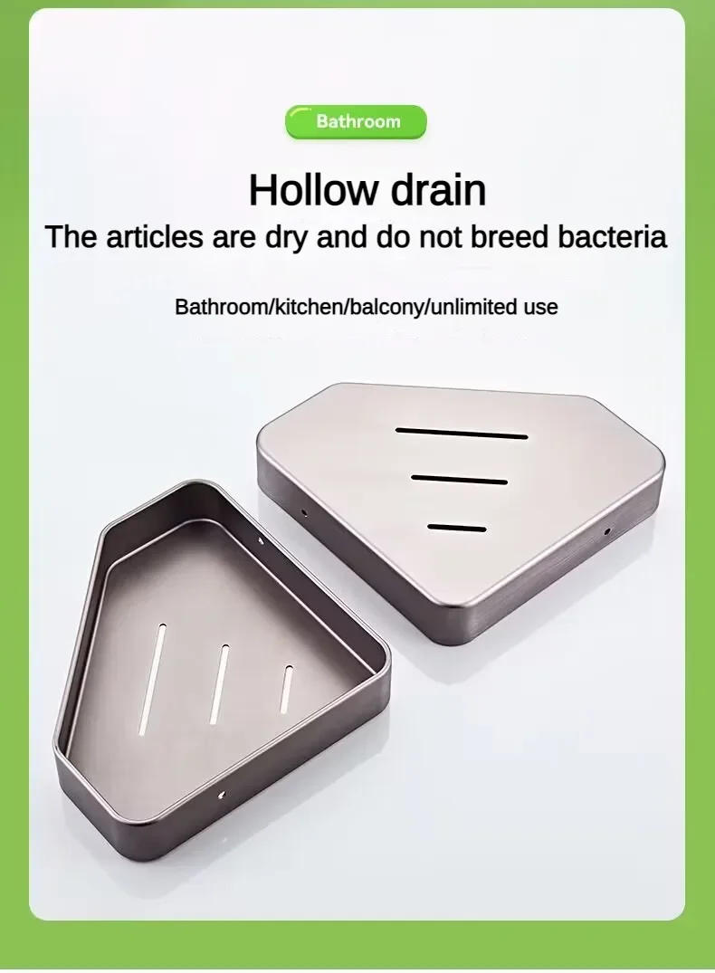 Description Picture 6 of itemSpace Aluminum Bathroom Hardware Set Bath Towel Rack Toilet Paper Holder Towel Hook Toilet Shelves Triangle Shelf Accessories