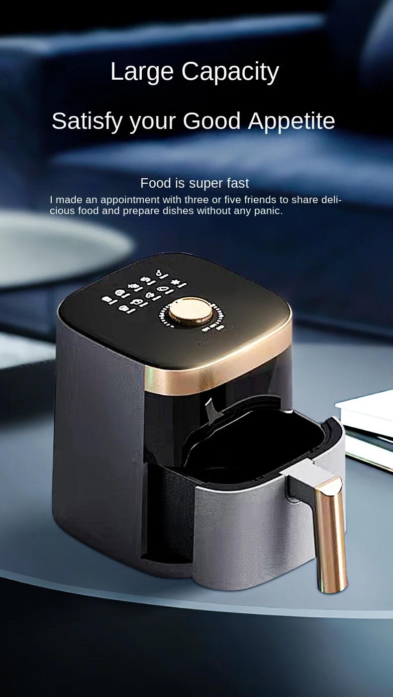 Description Picture 5 of item5L Air Fryers 220V Household Visual Multi-function Electric Fryer Oven Large Capacity Visual Fryer Chip Machine Airfryers Oven