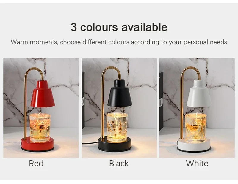 Description Picture 5 of itemNordic Wax Melting Lamp EU/UK Adjustable Interior Furniture Home Bedroom Desk Decor Scented Candle Aromatherapy LED Table Lamp