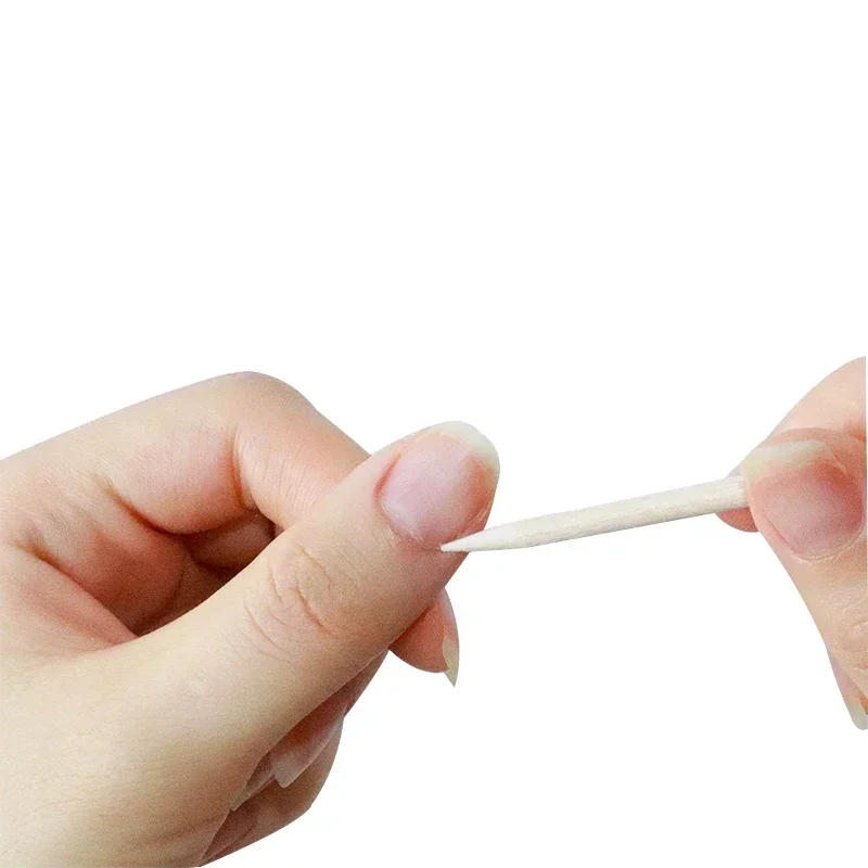 Description Picture 5 of item100-10Pcs Nail Art Pusher Orange Wood Sticks Cuticle Pusher Remover Rhinestones Dotting Removal Pedicure Manicure Care Tools