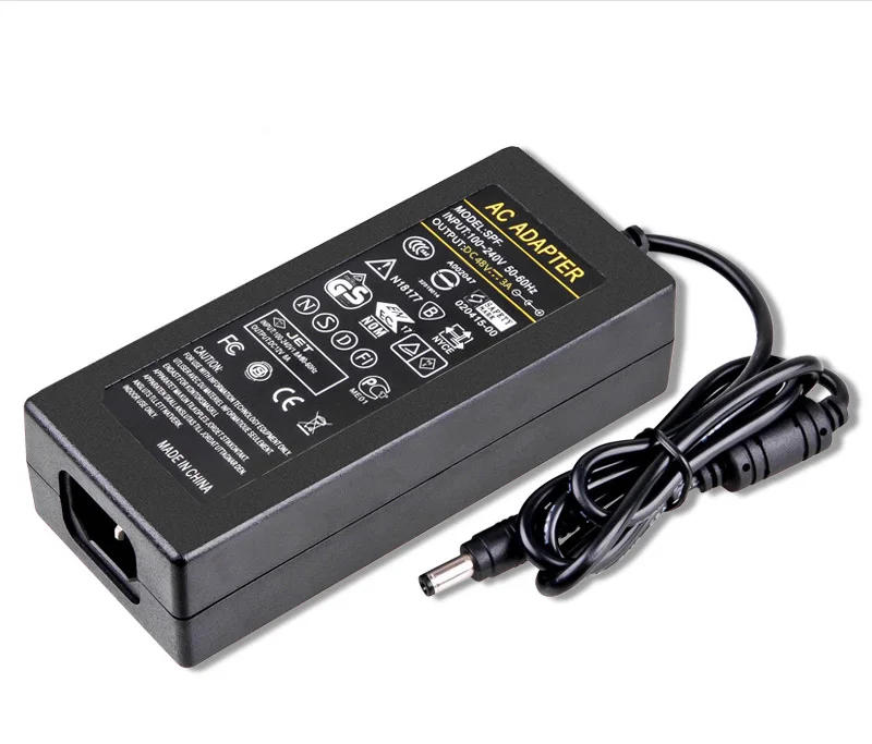 Description Picture 5 of itemDC 48V 3A Power Supply Adapter, AC 100-240V to DC 48V 3A Switching Transformer Jack 5.5mm x 2.5mm for LED Strip, Light, Cameras