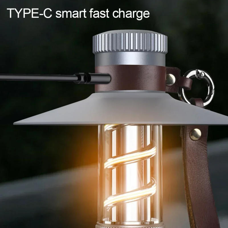 Description Picture 6 of itemBrass Camping Flashlight COB Outdoor Tent Lights Torch Dimmable Waterproof Type-C Charging Emergency Lamp for Fishing Hiking