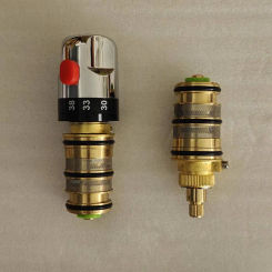 Brass Replacement Thermostatic Cartridge Shower Mixer Valve Bar Repair Kit Bathroom Water Temperature Control Faucet Cartridges