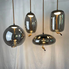 Scandinavian BROKIS Knot Pendant Lights Bedside Nordic Luminaria Glass Lustre Hanging Lamp Luminaire Suspendu Lights AC 85-265v