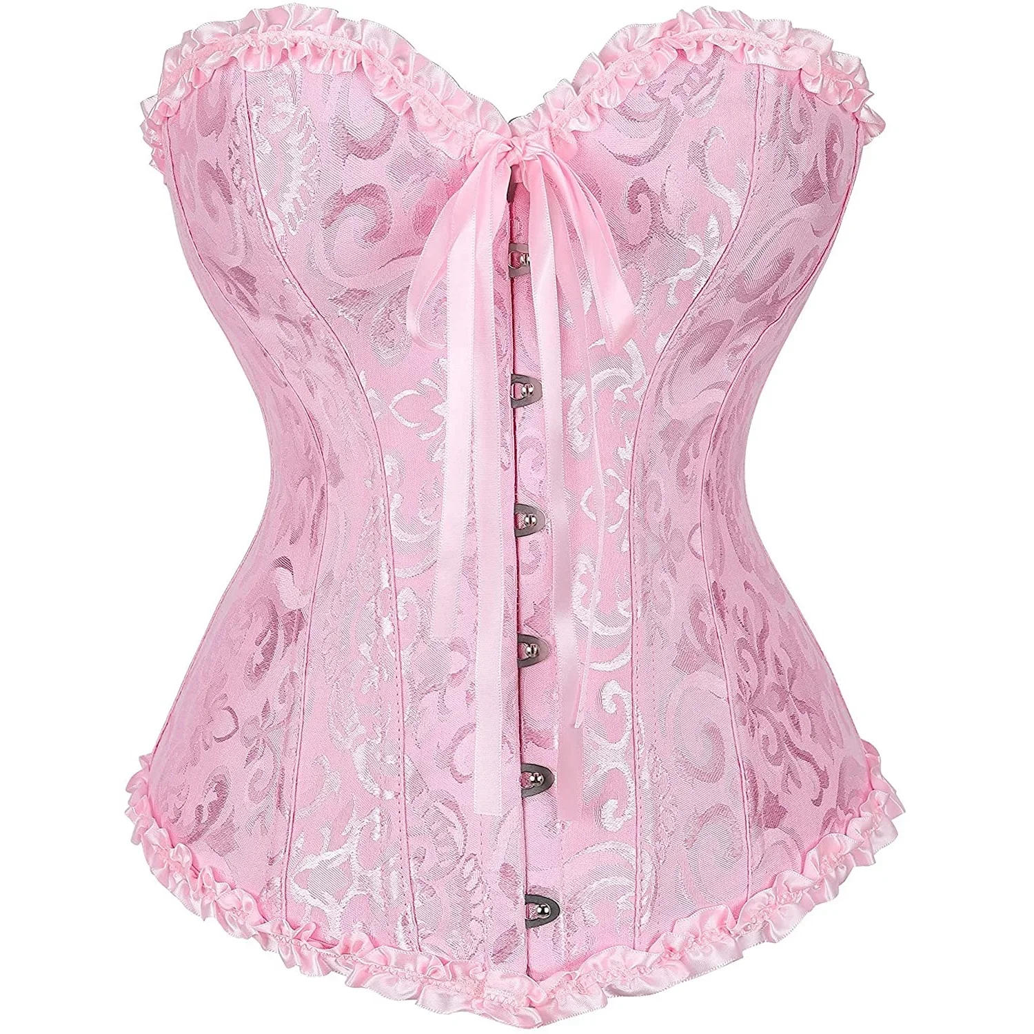 Description Picture 3 of itemWomen Overbust Corset Tops Sexy Bridal Victorian Korsett Costume Gothic Corselet Plus Size