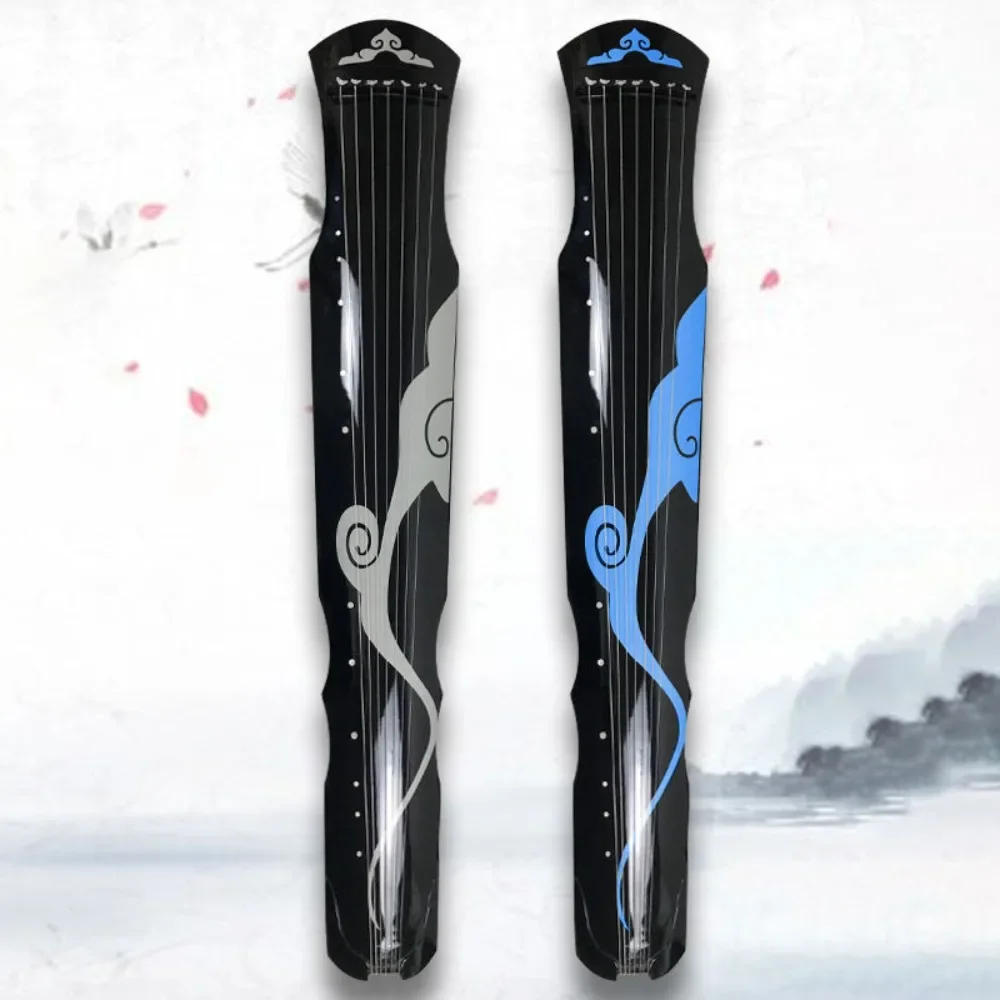 Description Picture 2 of item7 Strings Guqin Handmade Wood Guzheng 123cm Beginner Guqin Zither Stringed Instruments Traditional Chinese Music Instrument Gift