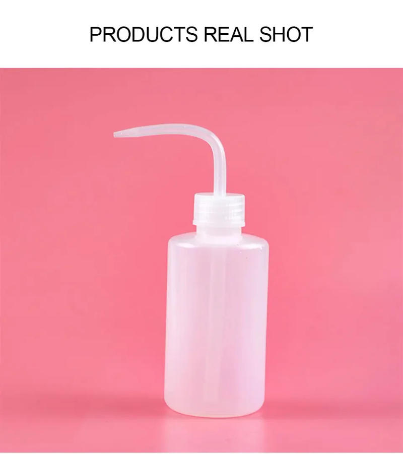 Description Picture 6 of item250/500ml Eyelash Cleaning Washing Bottle Curved Spout Cleaner Waterproof Eyebrow Remover Bottle Eyelash Extension Makeup Tool