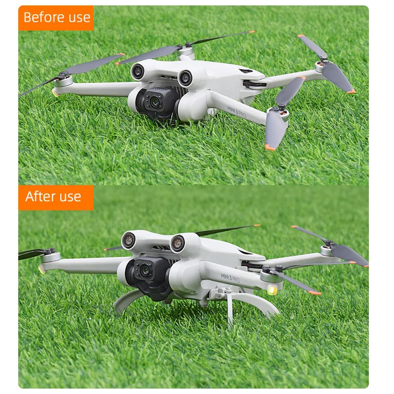 Description Picture 4 of itemBRDRC Folding Landing Gear for DJI Mini 3/Mini 3 Pro Drone Quick Release Increased Tripod Extension Leg Protector Accessory