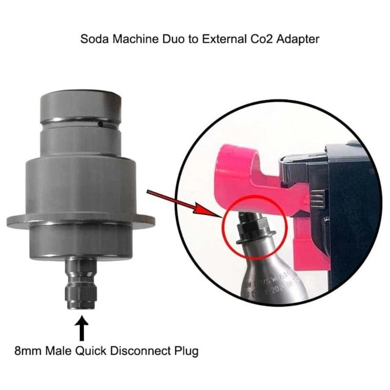 Description Picture 6 of itemAluminum Quick Adapter Adapter Water Aarbonator for Sodastream Soda Water Maker
