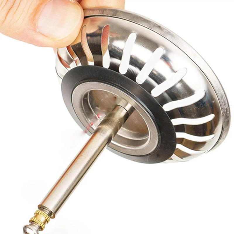 Description Picture 2 of itemStainless Steel Replacement Strainer 79mm 82mm Kitchen Sink Waste Leach Plug Basin Stopper Strainer Water Drainer Filter Ba N4V3