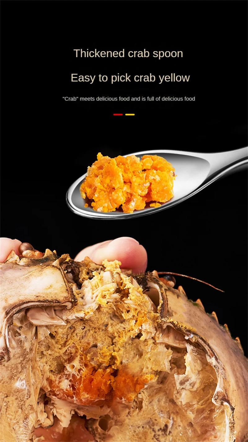 Description Picture 5 of itemCrab Crackers Picks Spoons Set Seafood Tool Sets Stainless Steel Crab Peel Shrimp Tool Lobster Clamp Pliers Kitchen Accessories