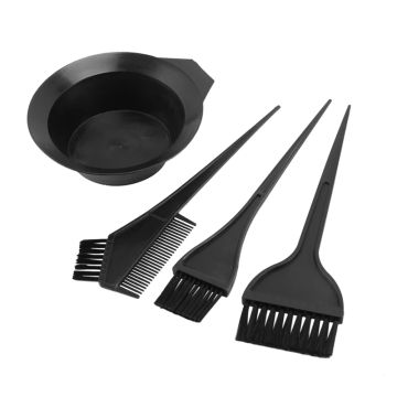 Hair Color Dye Bowl Comb Brushes Tool Kit Set Tint Coloring