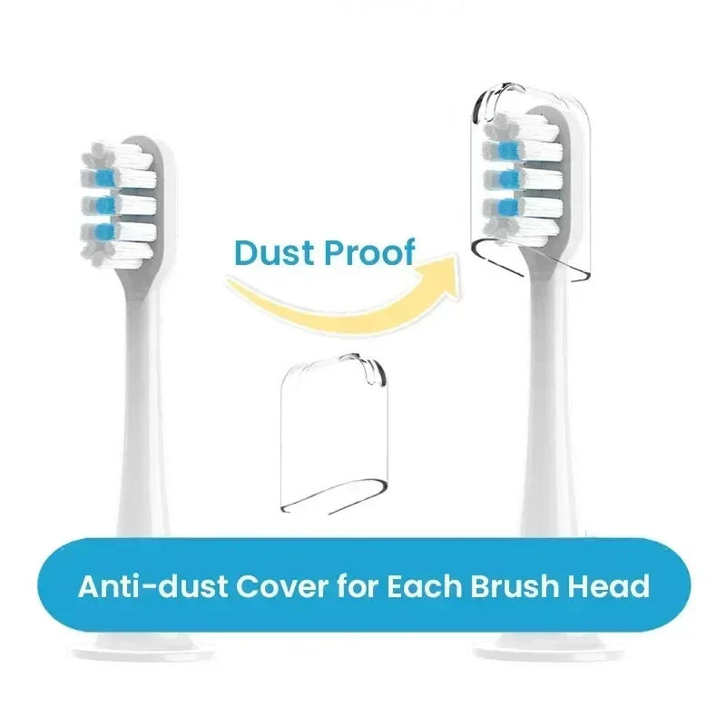 Description Picture 5 of itemReplacement Brush Heads For Xiaomi Mijia T300 T301 T500 T700 Sonic Electric Toothbrush Heads DuPont Soft Bristle Nozzles