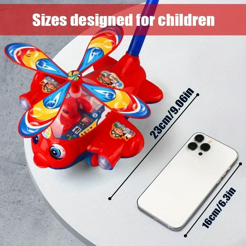 Description Picture 2 of itemInteractive Baby Walker Toy with Push Handle for Kids Boys and Girls Toddlers, Detachable Plane Toy Car Design with Wheel