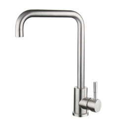 304 Stainless  Steel Kitchen  Sink Faucet Tap Cold And Hot Mixer Tap Single Handle Countertop Mounted Water Tap Faucets