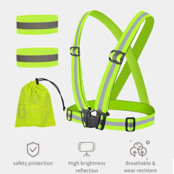 Cycling Reflective Vest High Visibility Safe Jacket for Night Riding Running Jogging Cycling Motorcycle Outdoor Sports Waistcoat