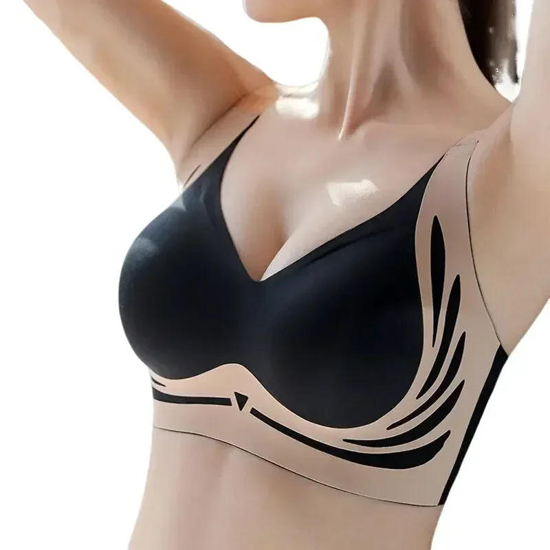 Description Picture 5 of itemWireless Push-up Super Gather Bra Women Back Smoothing Soft Support Adjustable Underwear Anti-sagging Seamless Comfy Lift-up Bra
