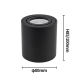 Round Black 85mm