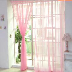 1 Pcs Color Tulle Door Window Curtain Drape Panel Sheer Scarf Valances Curtain Room Decoration 2024 Aesthetic Room Decor