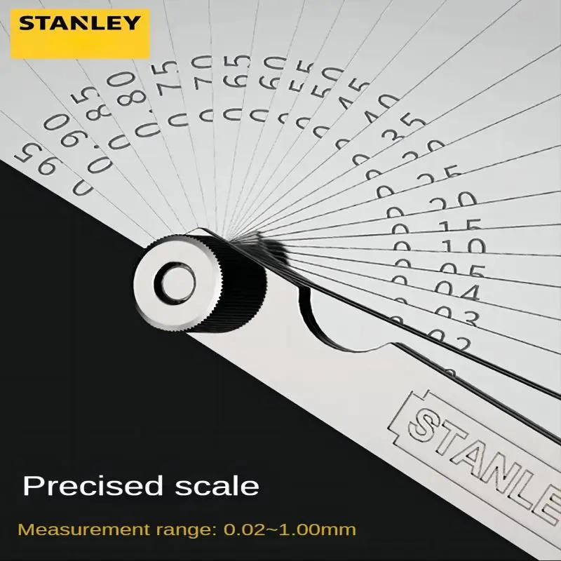Description Picture 3 of itemStanley Stainless Steel SAE Metric Thickness Feeler Gauge Gap Measurement mm Gauges Leaf Sheet Blades Filler Gauge Tools