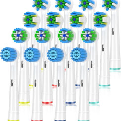 Replacement Toothbrush Heads Compatible with Braun Oral b 7000/Pro 1000/9600/ 5000/3000/8000/Genius and Smart Electric Toothbrus