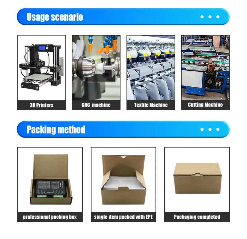 Description Picture 6 of item1 2 3 4 5pcs Stepper Motor Driver TB6600 42/57 Type NEMA 17 23 0.5-3.5A Stepping Controller for 3D Printer CNC Router