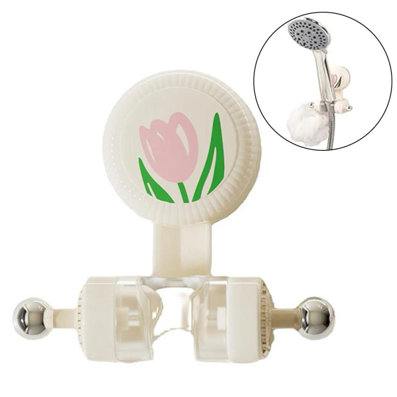 Description Picture 5 of item1pcs Adjustable Suction Cup Bracket Holder Bathroom Wall Mount Cute Shower Head Holder For Children Bathroom Fixture Accessories
