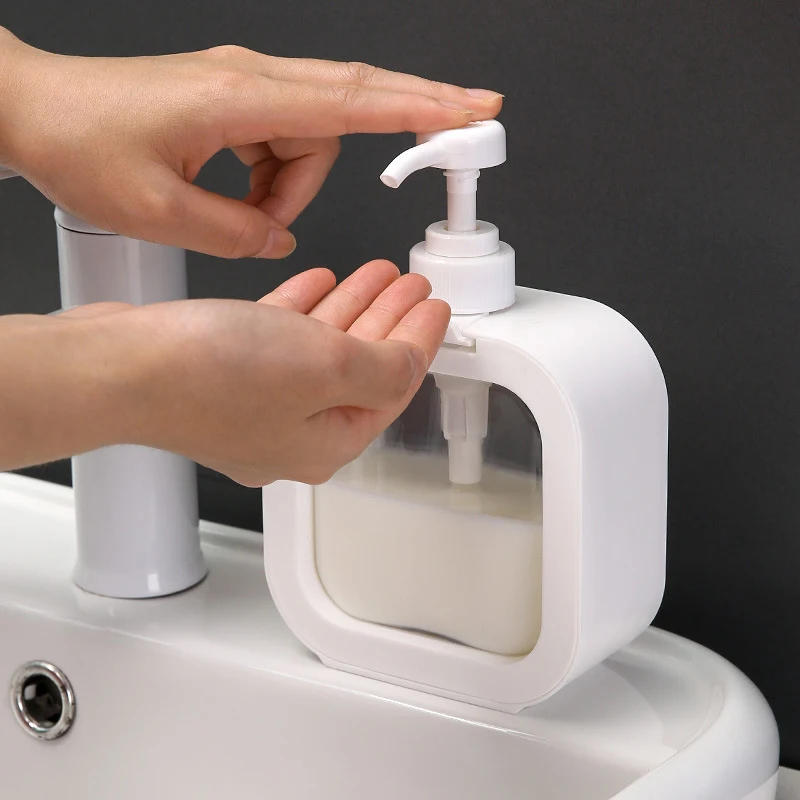 Description Picture 3 of item300/500Ml Kitchen Liquid Soap Dispenser Empty Pump Shampoo Bottle Dish Soap Container Bathroom Shower Gel Laundry Liquid Storage