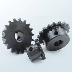 1Pcs Bore 5mm-16mm 9-24Teeth 04C/25H Chain Gear 45# Steel Industrial Sprocket Wheel Motor Chain Drive Sprocket