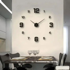 Glowing Wall Clock Creatives Decoration Bedroom DIY Stickers Living Room Watches Quartz Needle Removable Digital Clocks Home