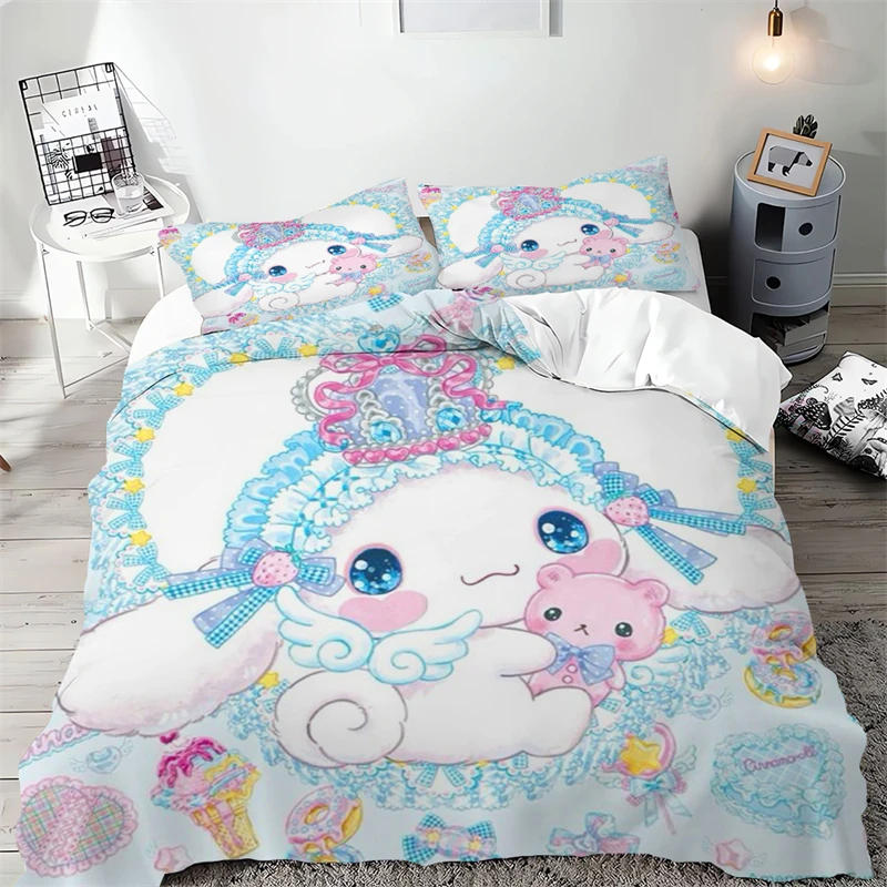 Description Picture 4 of itemKuromi Duvet Cover Multi-piece Set for Children and Adults Gifts Single Double Bed Multi-size Room Decoration Bedding Set