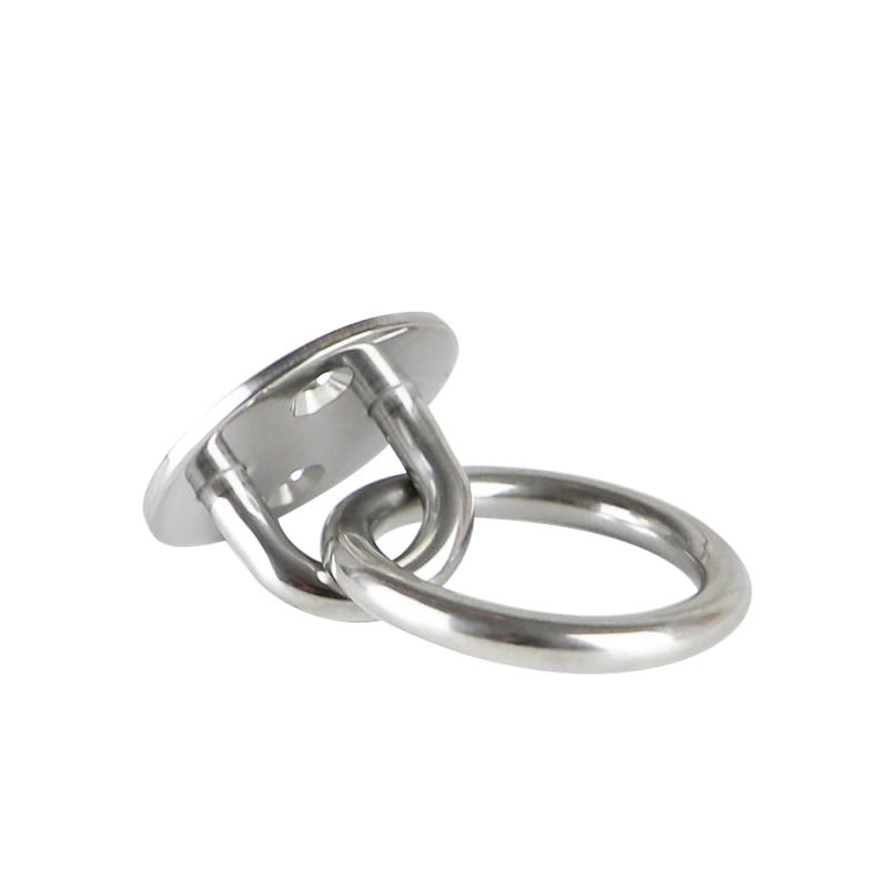 Description Picture 5 of item304 Stainless Steel Pad Eye Plate Staple Ring Hook Loop U-Shaped Sail Shade Hardware - For Wall Ceiling Hammock Hooks Hanger