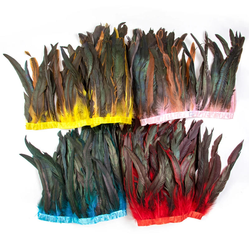 Description Picture 6 of itemRooster Tail Feather Trim 1Meter Chicken Pheasant Feathers Carnival Clothing Dress Decoration Accessory Feather for Crafts 25-30
