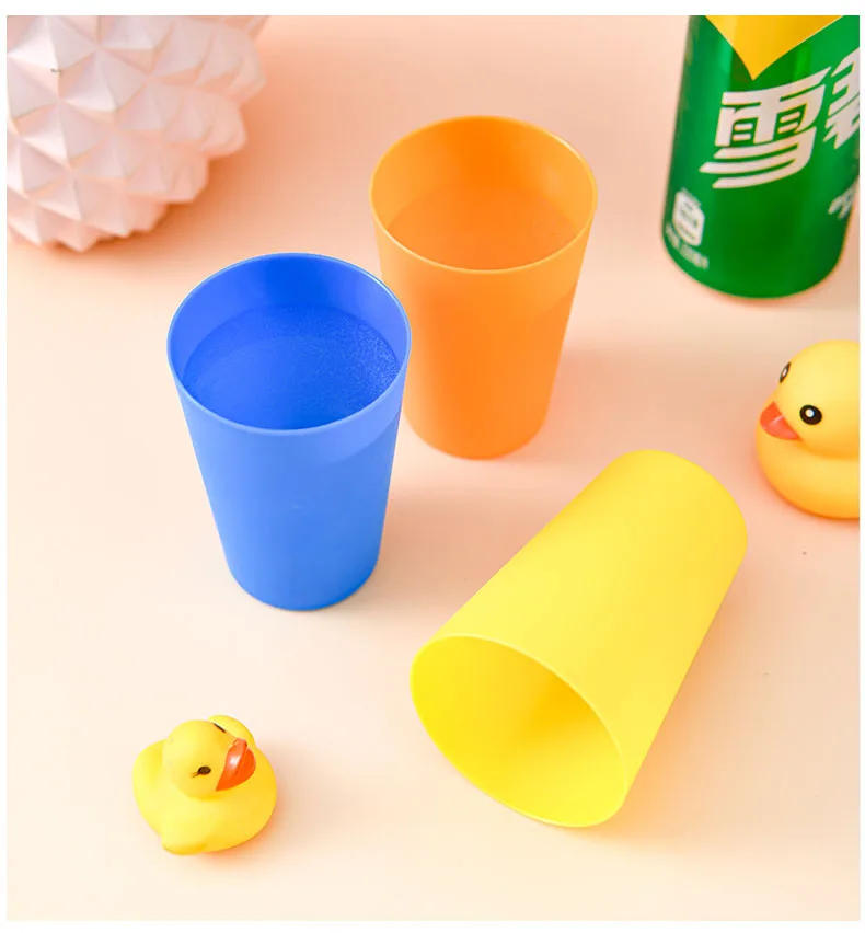 Description Picture 6 of item2pcs/5pcs Soft Plastic Cups 160ml Milk Coffee Beer Mugs for Party Bar Outdoor Portable Camp Picnic Travel Tumbler Candy Reusable