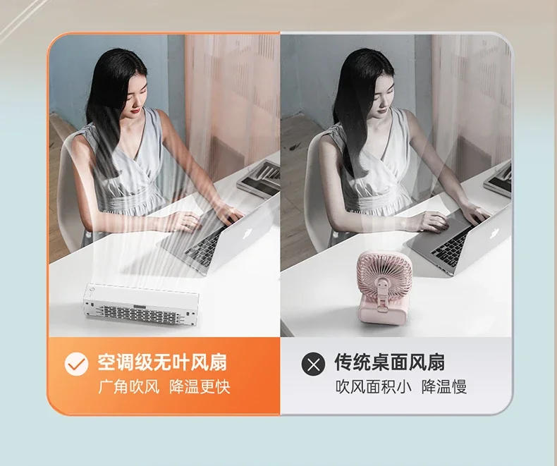 Description Picture 5 of itemMobile Air ConditionerMobile Air ConditionerFan R&D Portable Household Adjustable Wind Direction Standing Tower Fan USB Recharge