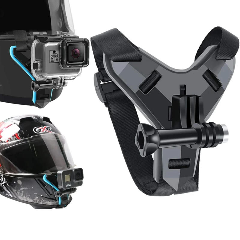 Description Picture 3 of itemHelmet Strap Mount For Gopro Hero 13 12 11 10 9 8 7 6 5 4 Motorcycle Yi Action Sports Camera Mount Full Face Holder Accessories