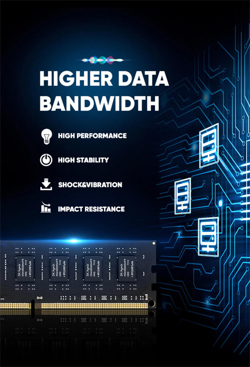 Description Picture 4 of itemWalram Desktop Memoria Rams DDR3 1600MHz New Dimm 1.5V Desktop Memory Ram DDR3 8G 1600 2400 2666 3200 Compatible AMD And Intel