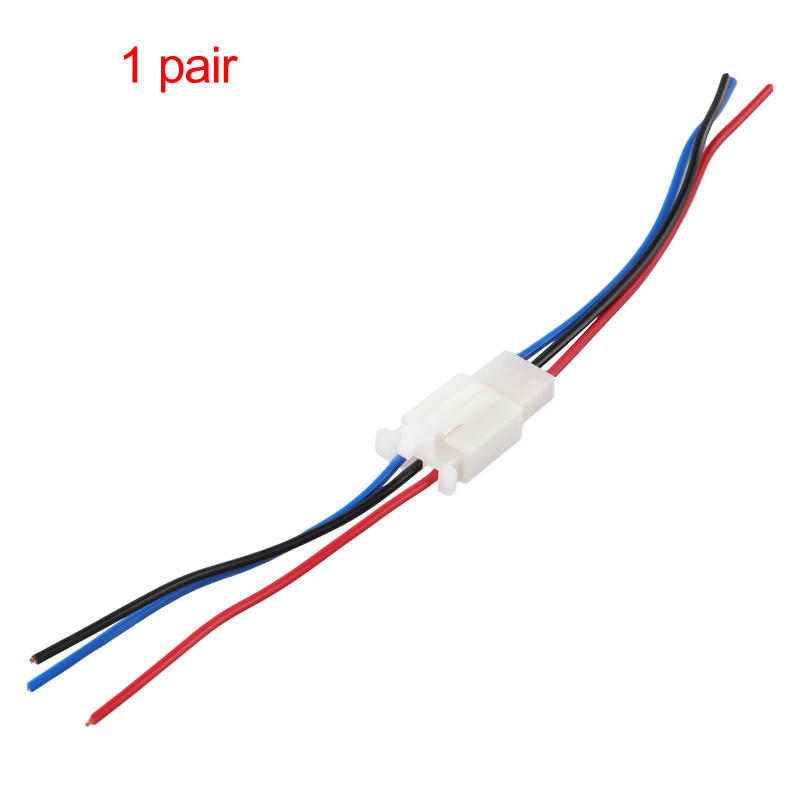 Description Picture 2 of itemPart Car Connector Socket White + Brass 1 Pair 2.8MM 2/3/4 Pin Accessories Automotive Electrical Plug Motorcycle