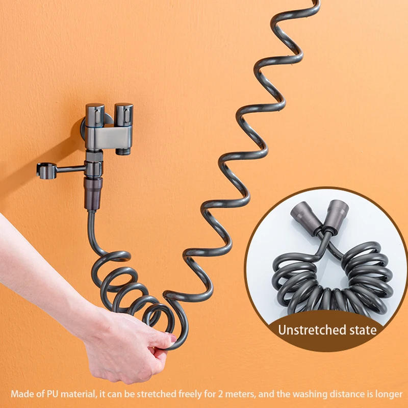 Description Picture 6 of itemHygienic Shower for Bathroom Toilet Bidet Shower Head Double Outlet Angle Valve of Bathroom Accessories Bidet Toilet Seat