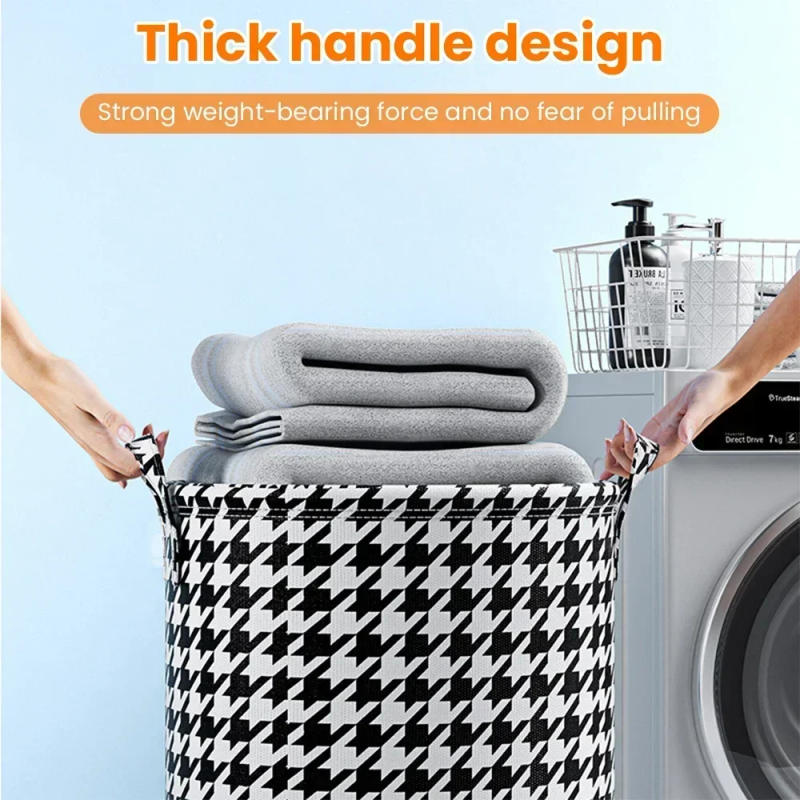 Description Picture 6 of itemDirty Laundry Foldable Large Size Dirty Cloth Storage Bucket Dirty Fabric Storage Basket for Waterproof Laundry Toy Organizer