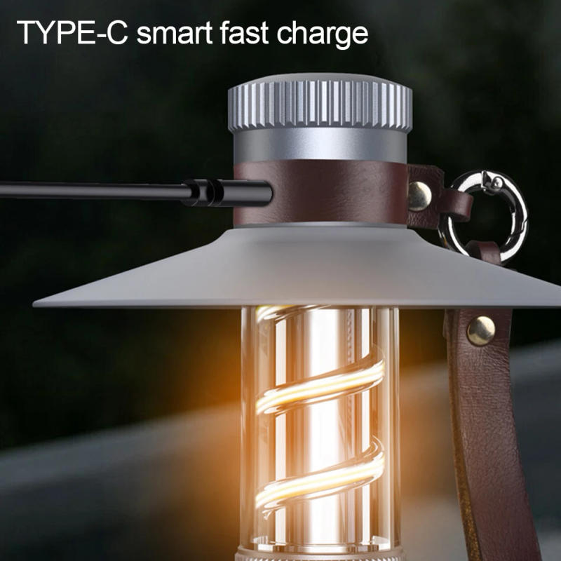 Description Picture 6 of itemMultifunction Outdoor Retro Atmospheric Camping Light With Removable Lampshade Waterproof LED Flashlight With Hand Cord