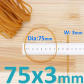 75x3mm