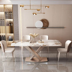 Modern Side Desk Dining Tables Console Garden Center Hallway Dining Tables Marble Balcony Juegos De Comedor Furniture WJ20XP