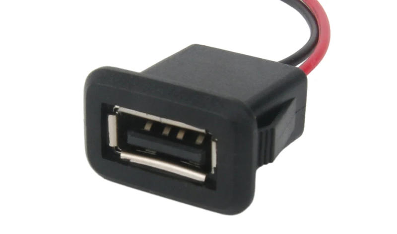 Description Picture 2 of item1-10pcs 2 Pin 4 Pin USB 2.0 Female Power Jack 2P 4P USB 2.0 Charging Port Connector Data Interface with Cable USB Charger Socket
