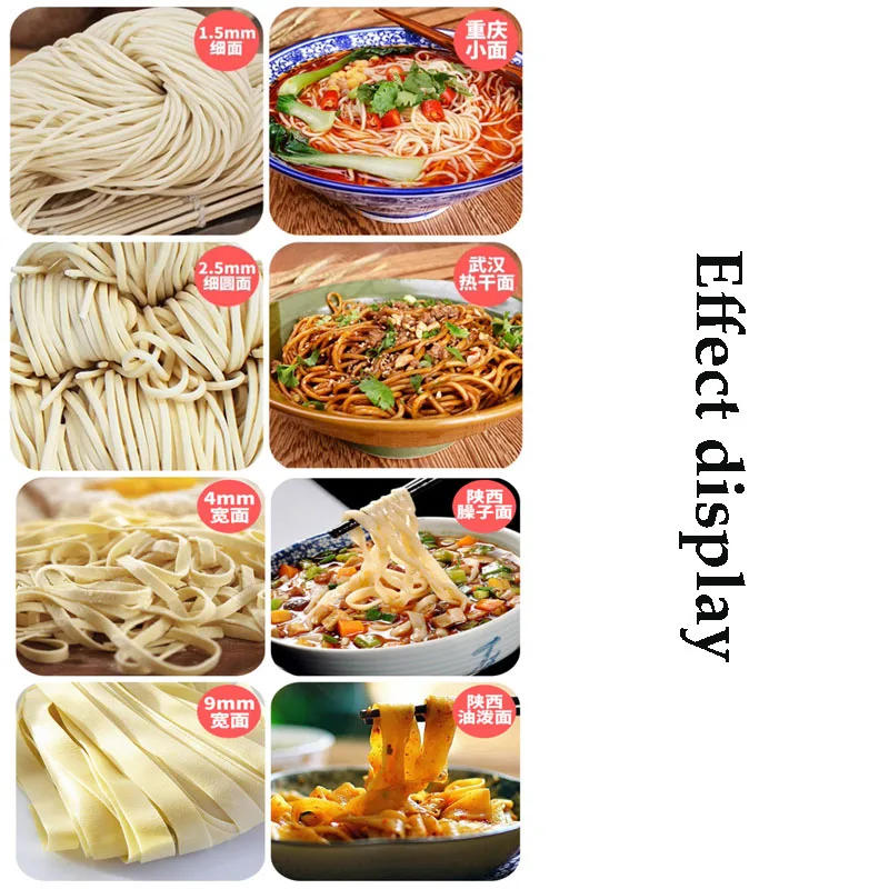 Description Picture 4 of itemElectric Noodle Press Machine Stainless Steel Desktop Pasta Commercial Kneading Dumpling Wrapper Maker