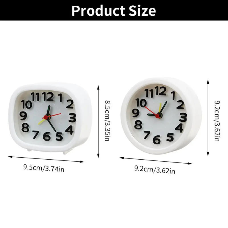 Description Picture 3 of itemHigh Quality Quartz Quiet No Tick Alarm Clock Home Decor Bedside Clocks Number Clock