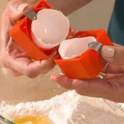 Egg Breaker Tool Handheld Egg Setter Multifunctional Egg Slicer Creative Egg Separator Effortless For Raw Eggs And More