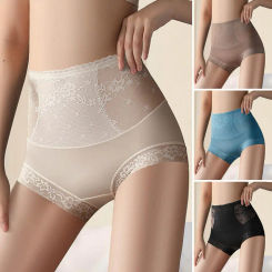 New Underpanties Tummy Control Pants Sexy Panties Hollow Lace Lingerie Traceless Briefs Butt Lift High Waist Women's Intimates