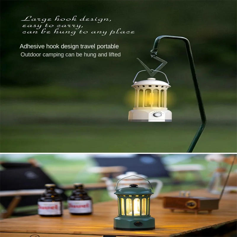Description Picture 3 of item2024 New Camping Portable Retro Lantern Vintage Tent Lighting Lantern Decoration Waterproof Outdoor Garden Street Lawn Lamp